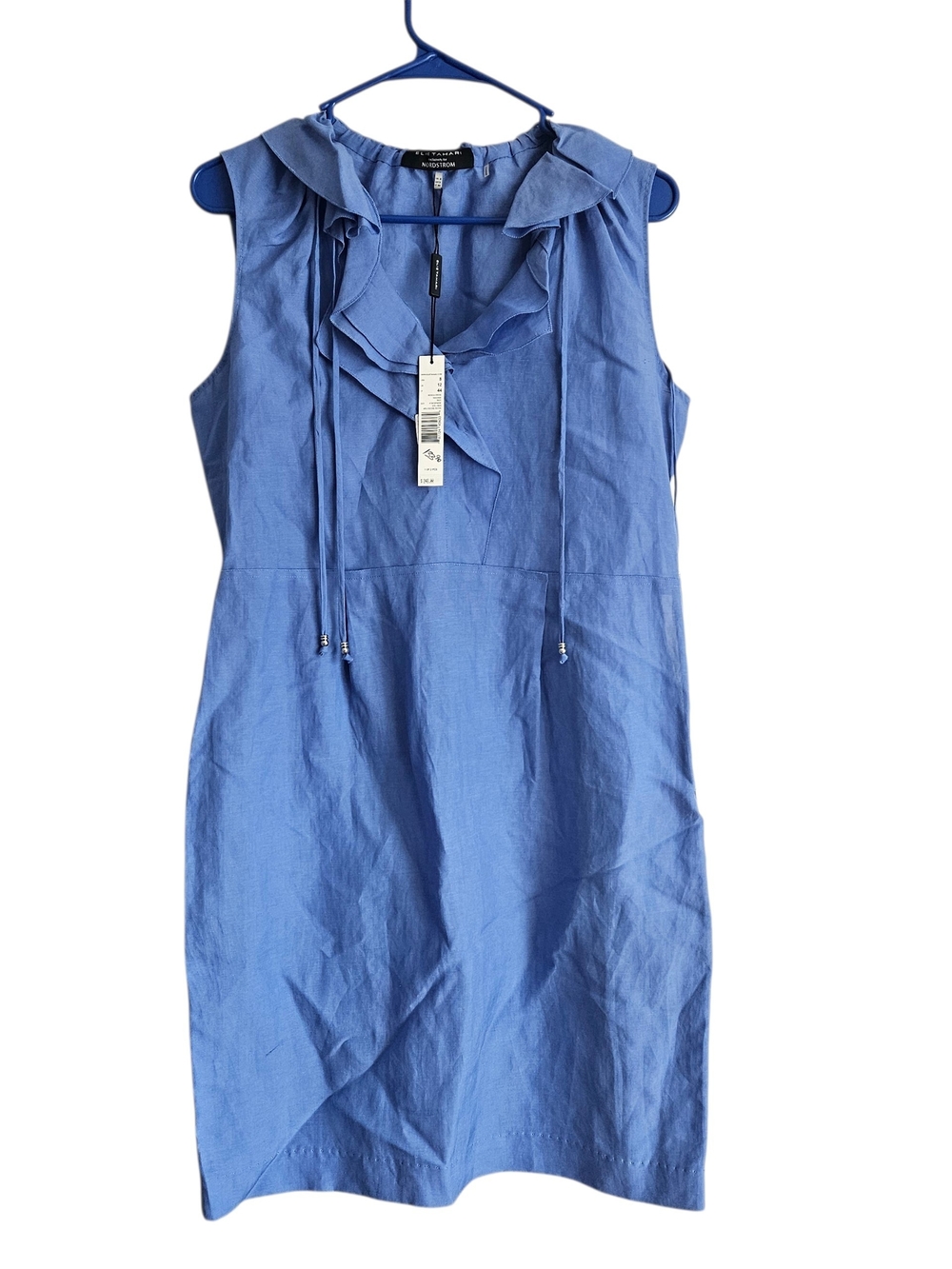 NWT Elie Tahari Monica Blue Dress Size 8